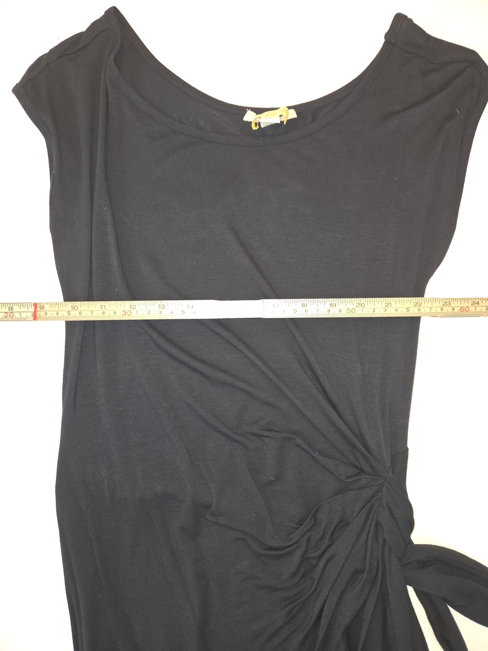 Boston Proper Black Dress with Side Knot Detail Women's Size Small - Picture 8 of 10